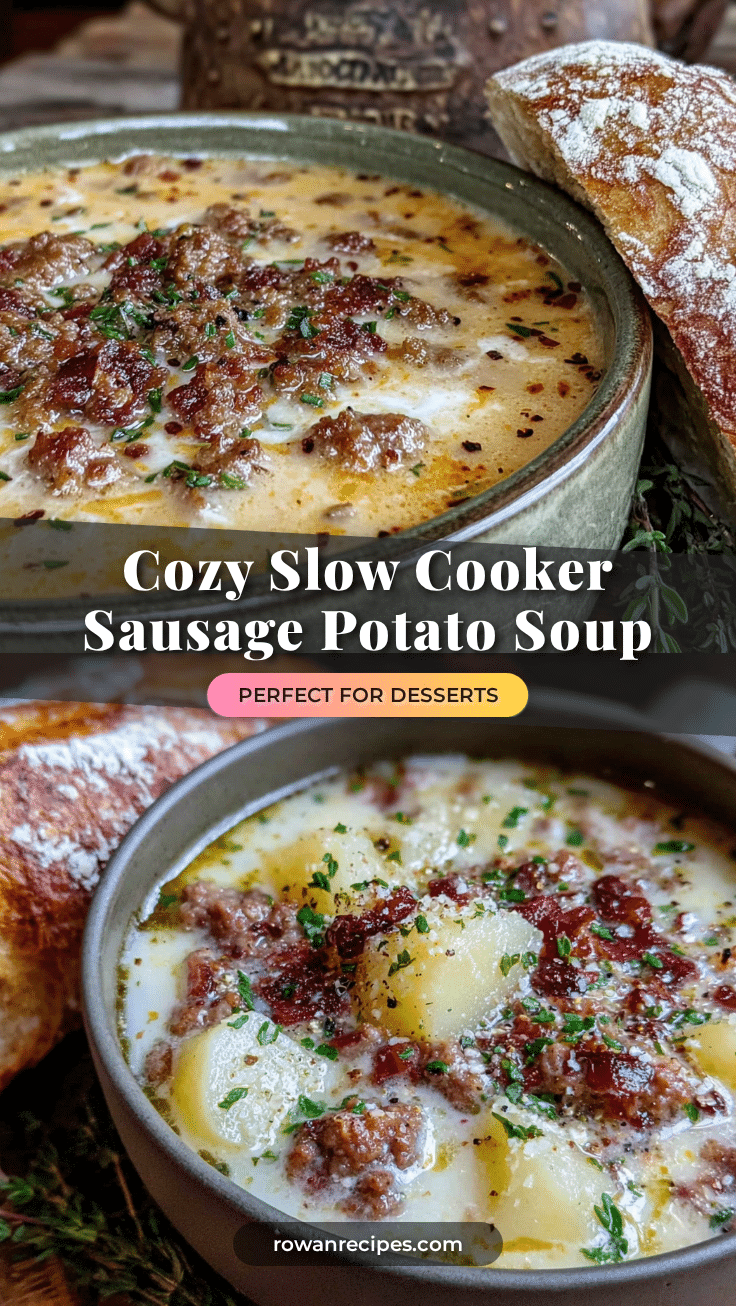 slow cooker sausage potato soup recipe