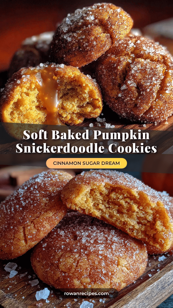 soft baked pumpkin snickerdoodle cookies recipe