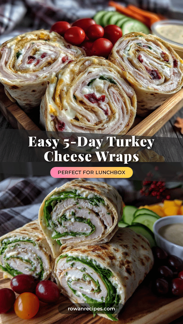 turkey and cheese lunchbox wraps recipe