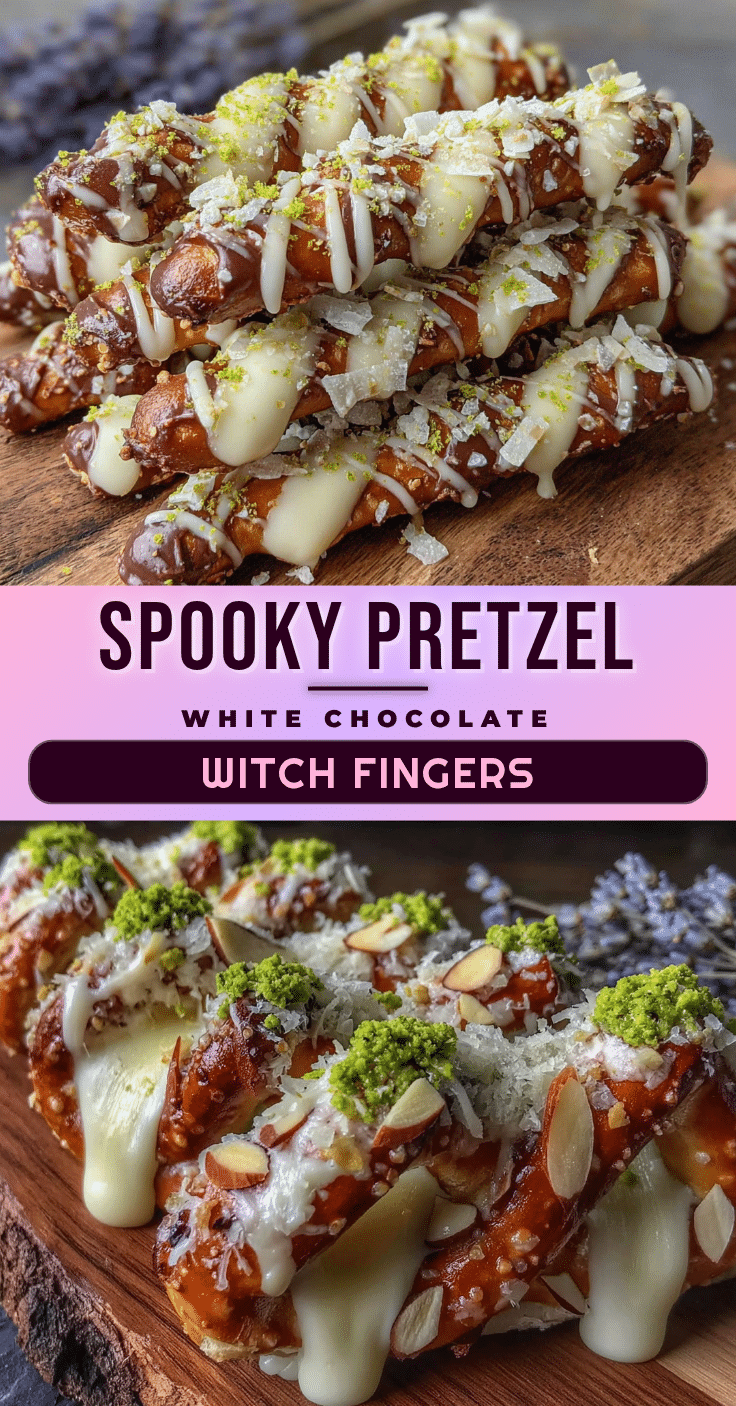 witch finger pretzel rods recipe