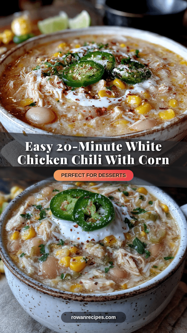 20-minute white chicken chili recipe
