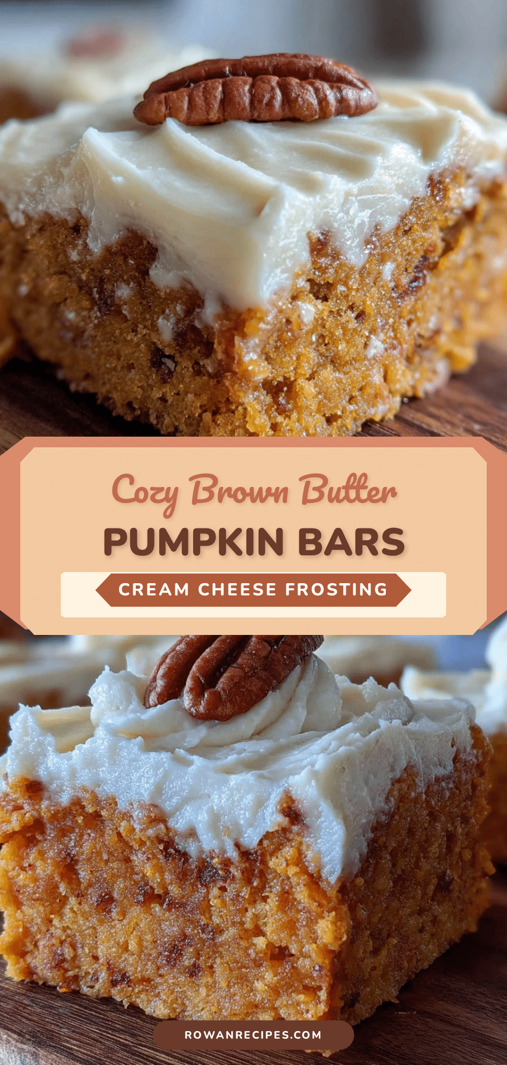 brown butter pumpkin bars with cream cheese frosting recipe