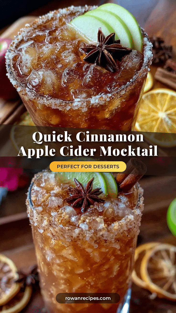 cinnamon apple cider mocktail recipe