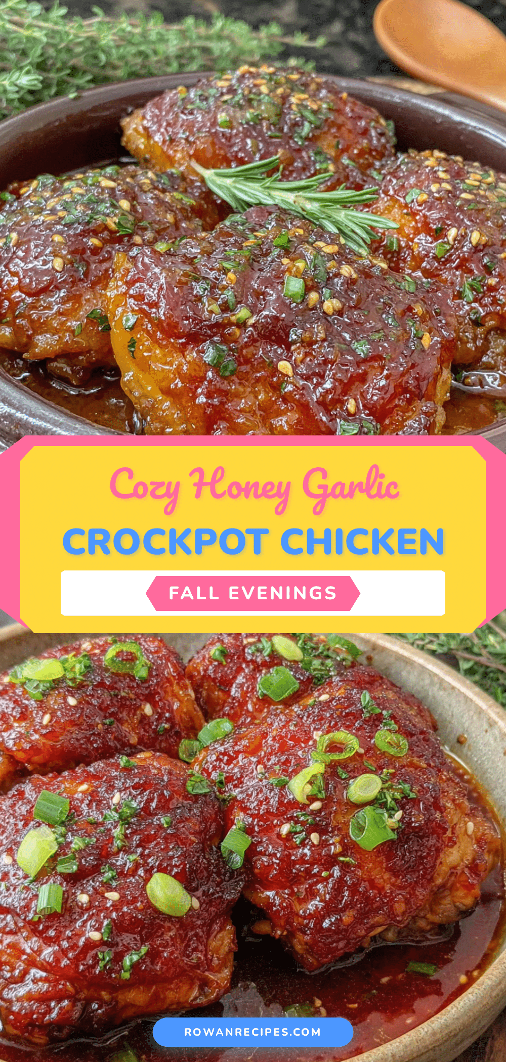 cozy honey garlic crockpot chicken thighs recipe