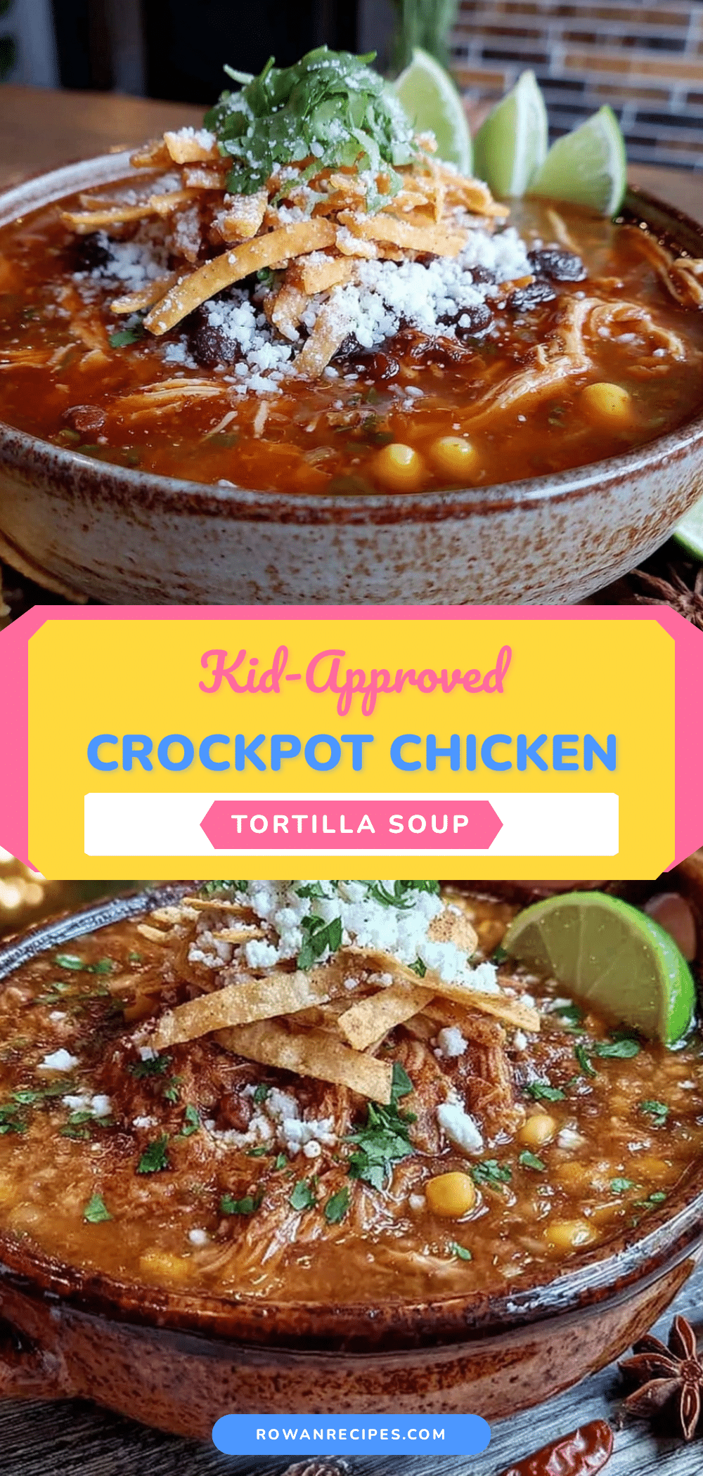 crockpot chicken tortilla soup recipe