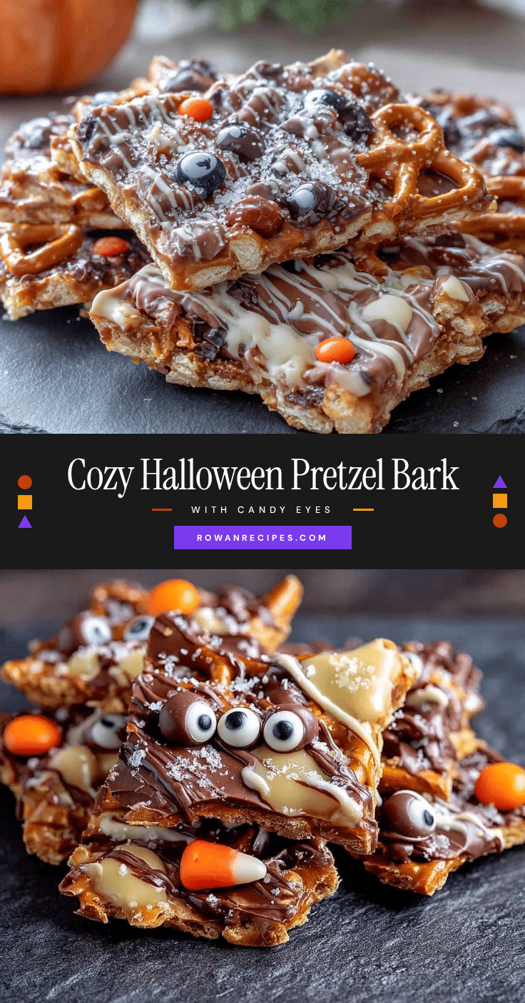 Halloween pretzel bark recipe