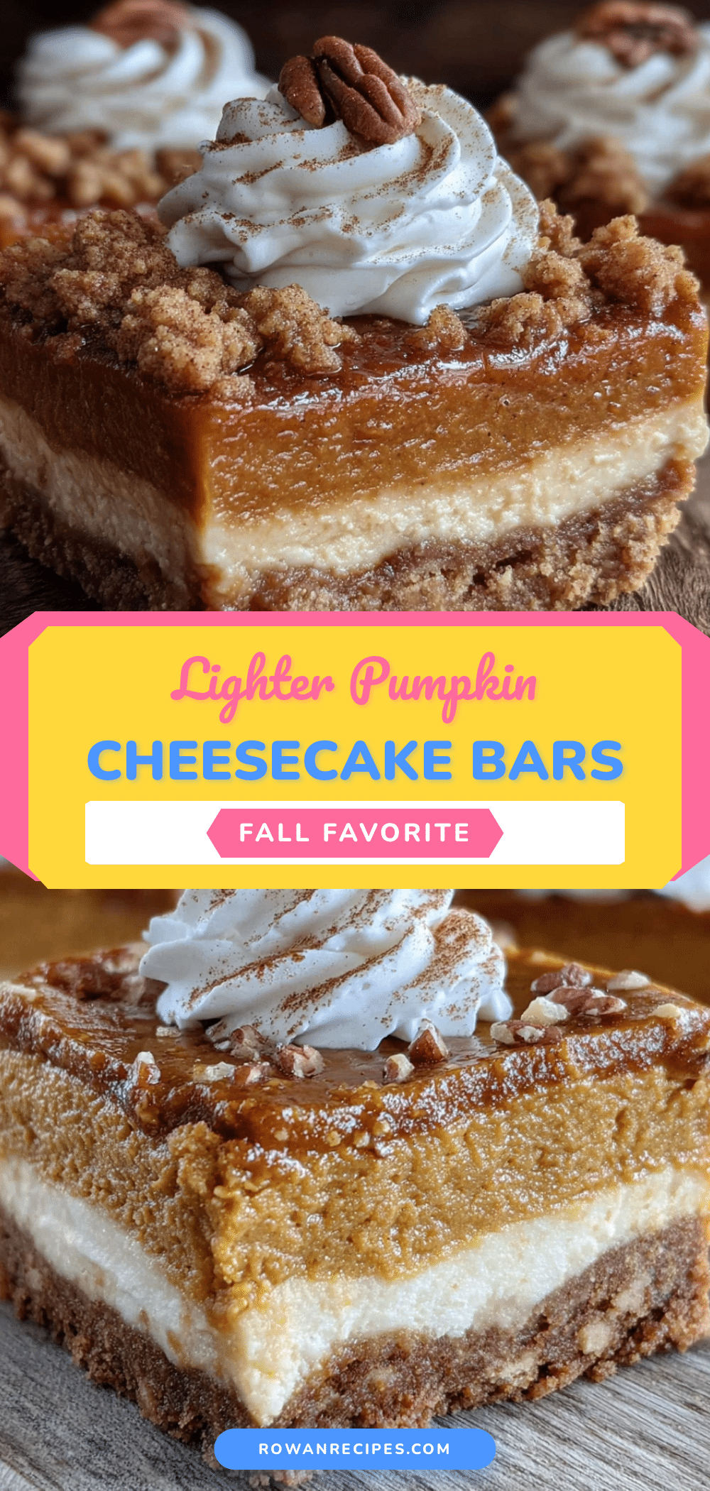 lighter pumpkin cheesecake bars recipe