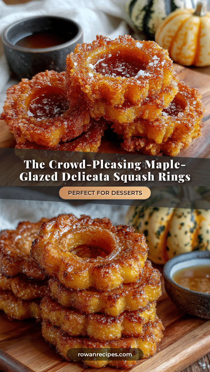 maple-glazed delicata squash rings recipe