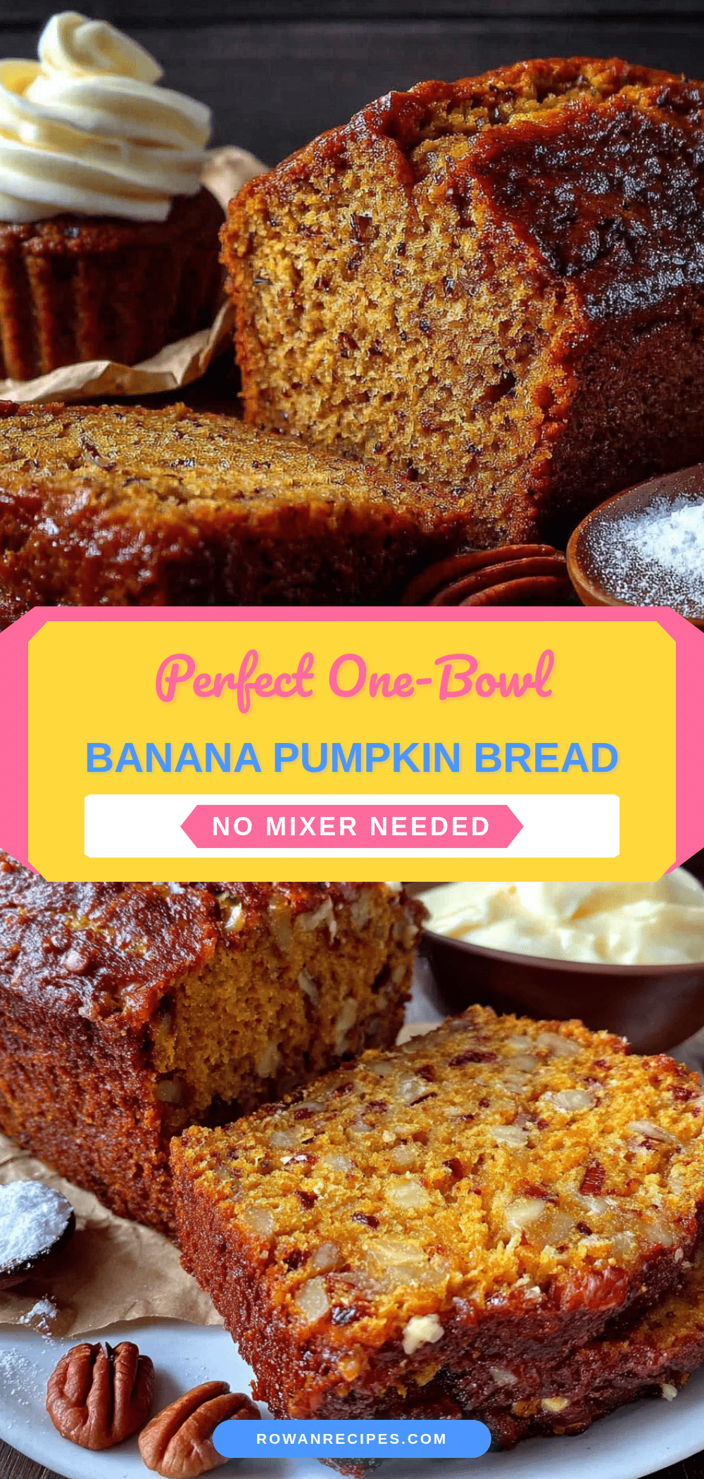 one-bowl banana pumpkin bread recipe